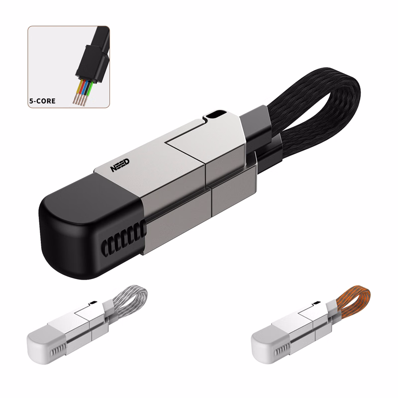 4 in 1 Short USB C Fast Charging and Data Syncing