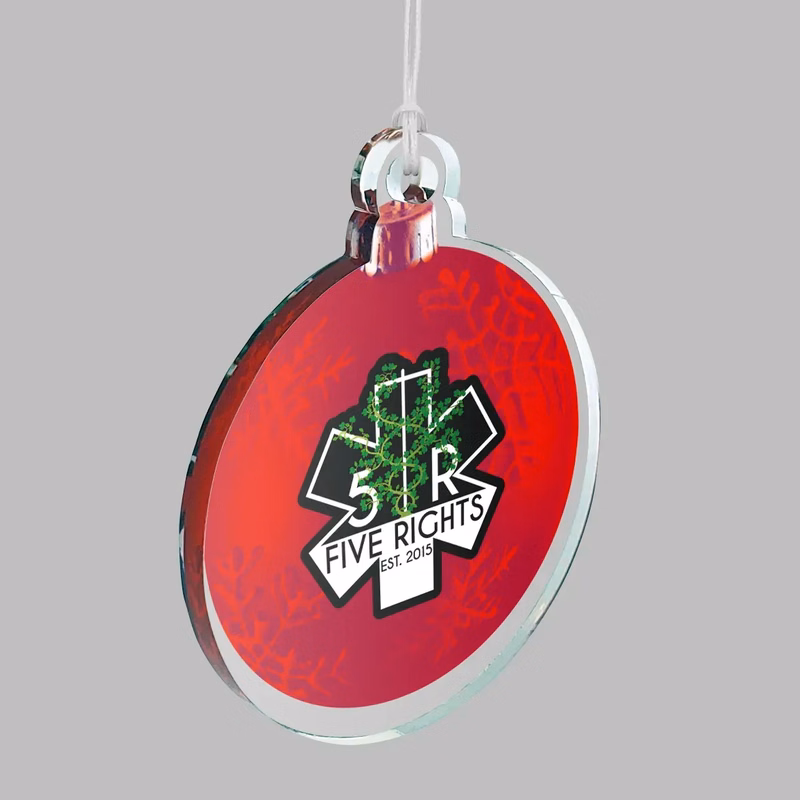 Custom Ultra Vivid Color Acrylic Ornaments