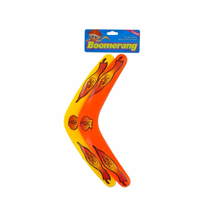 Toy Boomerangs - Assorted Colors 2 Pack 11.5"