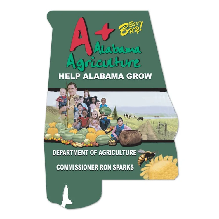 Alabama State Shape Magnet - Full Color 1