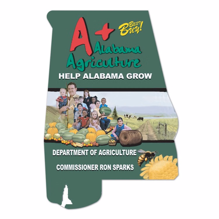 Alabama State Shape Magnet - Full Color