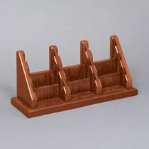 9-Pocket Solid Oak Business Card Holder