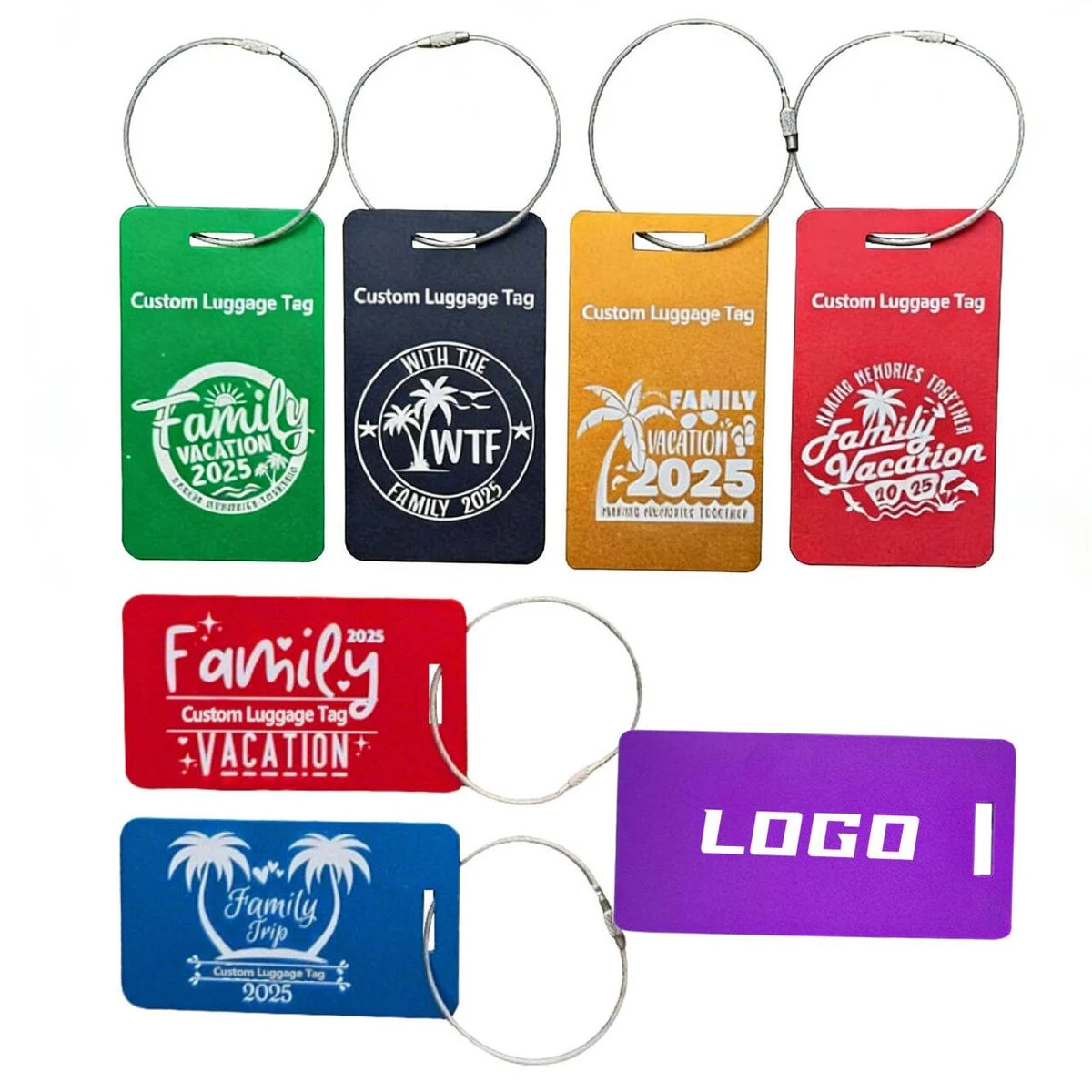 Metal Checked Luggage Tag 1