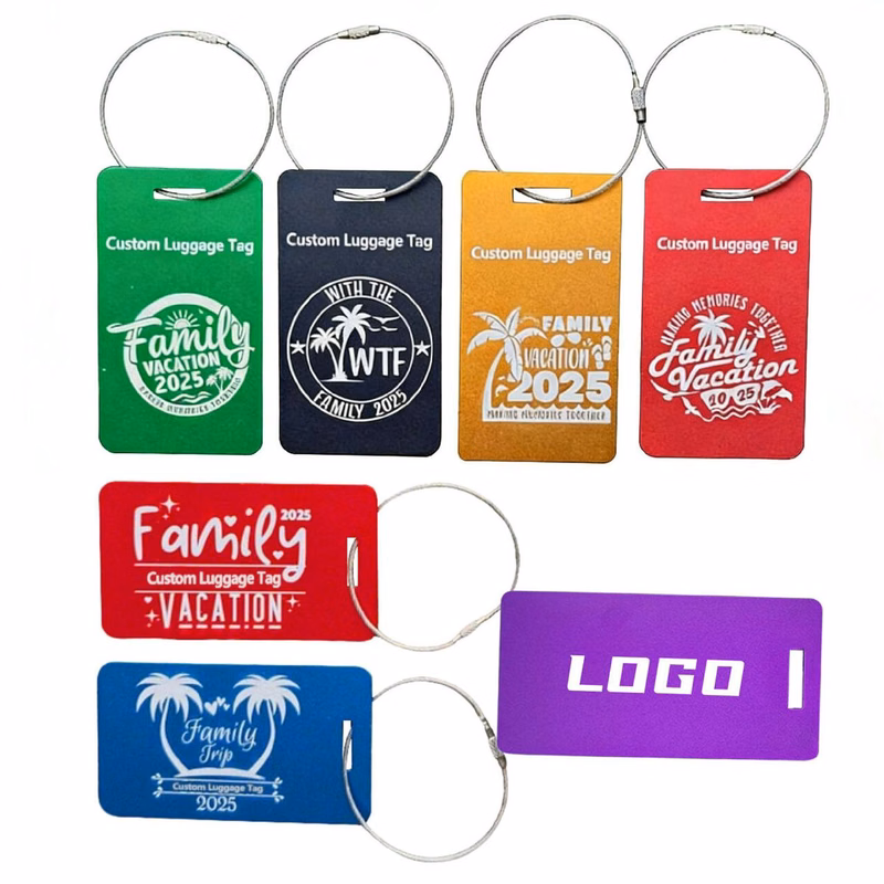 Metal Checked Luggage Tag