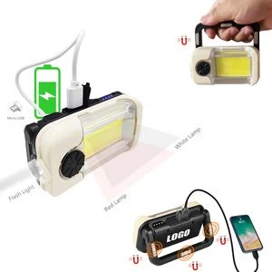 Portable COB Flashlight With Multiple Light Modes And Adjustable Handle 1