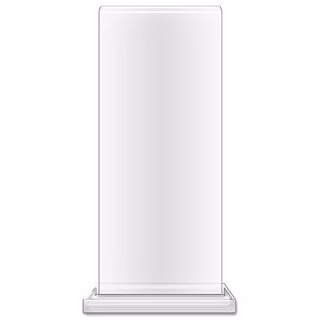 Blank Acrylic: Rectangle 4x12x.375" Clear, 4x12 cl