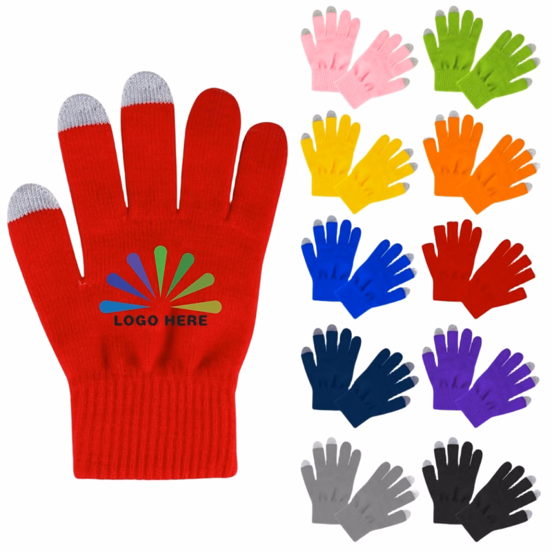 Full Color Winter Touchscreen Knitted Gloves