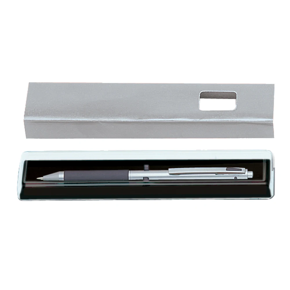 Transparent Plastic Pen Case w/Cardboard Sleeve 1