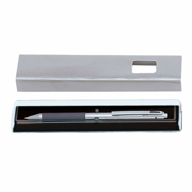 Transparent Plastic Pen Case w/Cardboard Sleeve