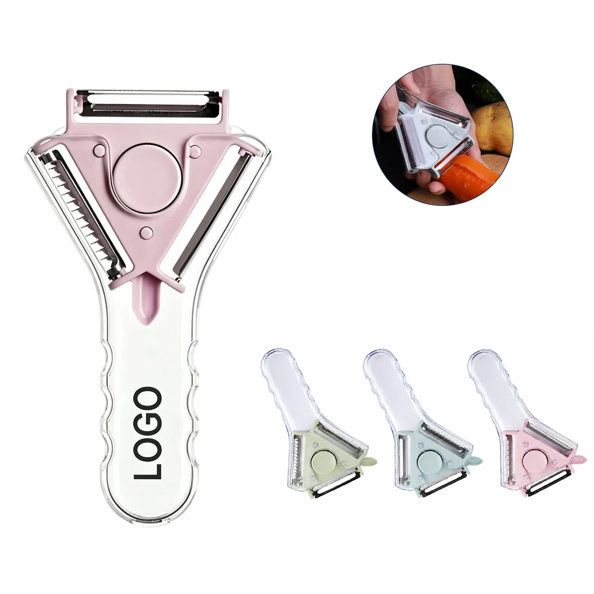 3 In 1 Rotating Vegetable Peeler 1