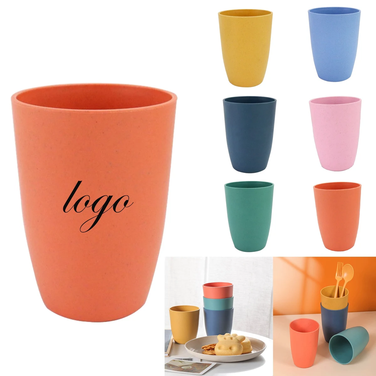 Wheat Straw Simple Portable Water Cup 1