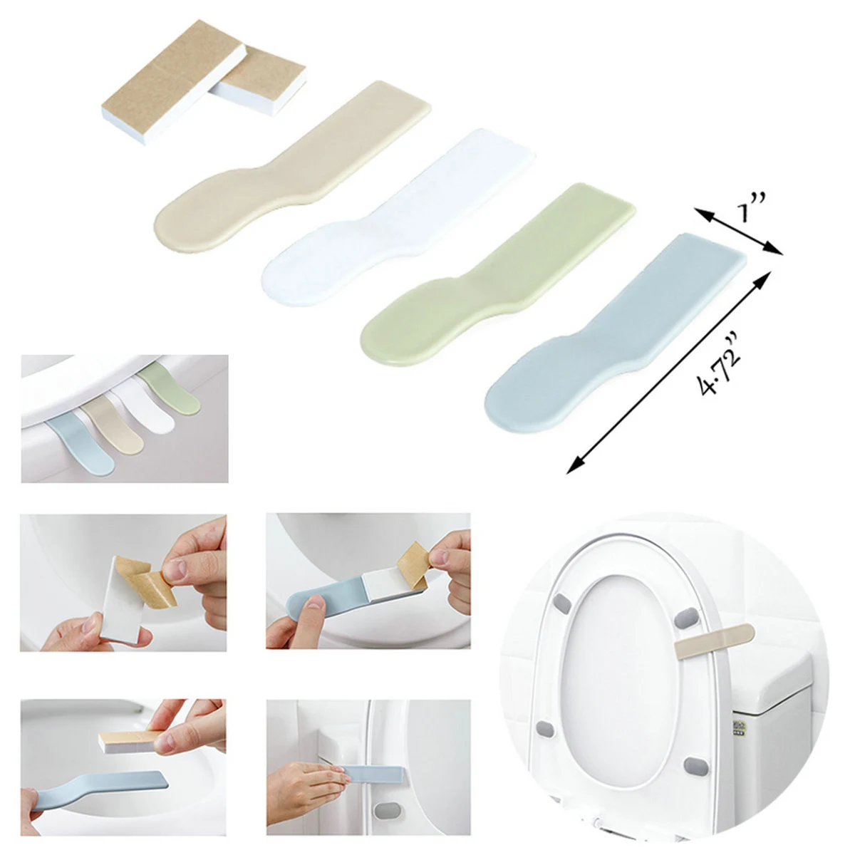 Toilet Seat Lifter Lower Lid Handle 1