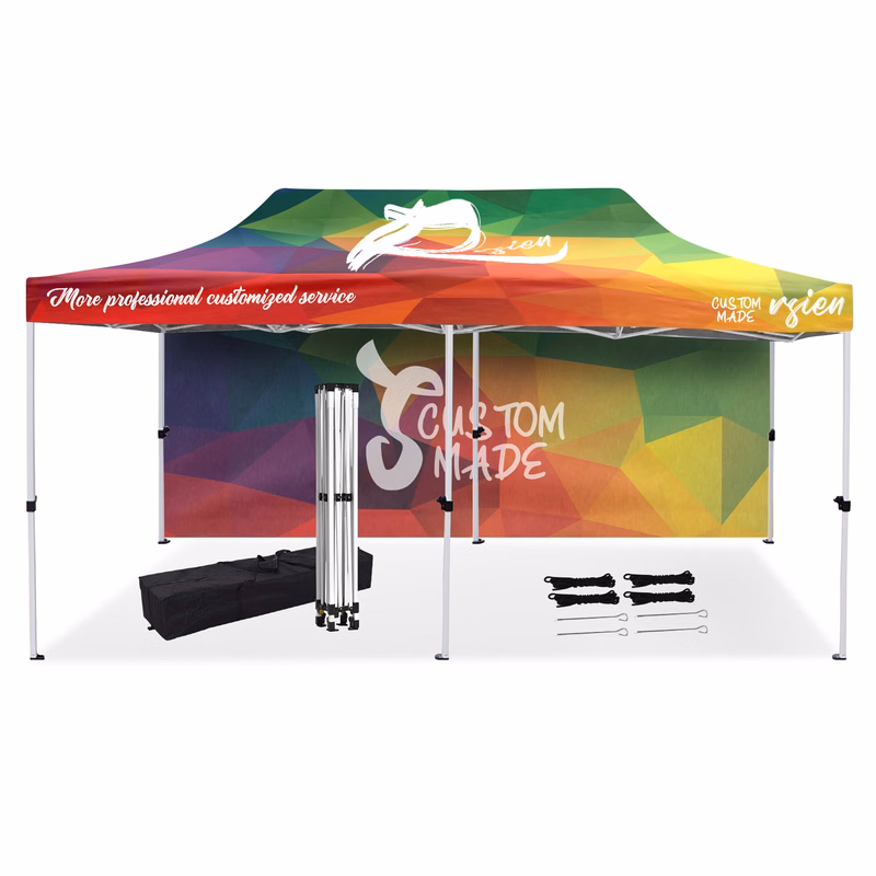 10' x 20' Canopy Tent with Back Wall