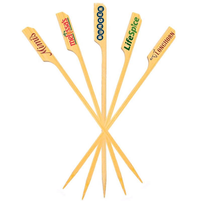 6 Inch Custom Skewers - Boat Oar Picks - Color Printing