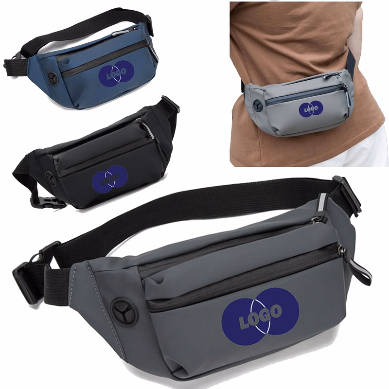 Spacious Waist Bag with Zippered Compartments