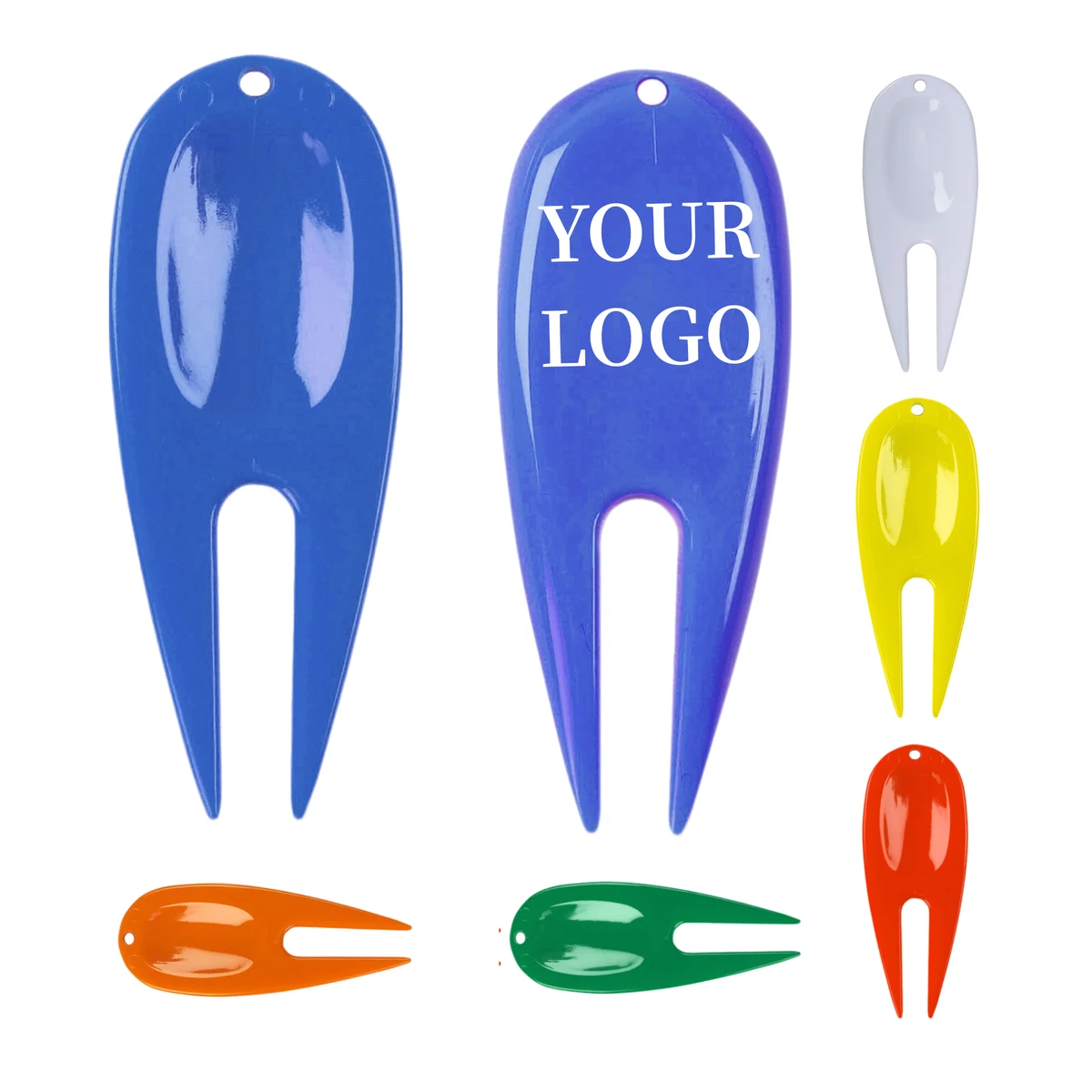 Transparent Plastic Golf Green Repair Fork 1