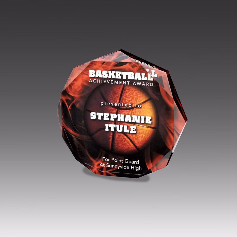 6" AcryliPrint HD Octagon Bevel Award