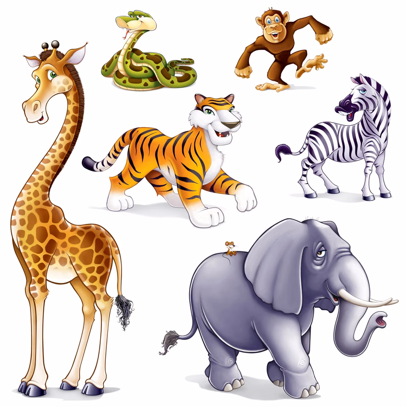 Jungle Animal Props Decorations