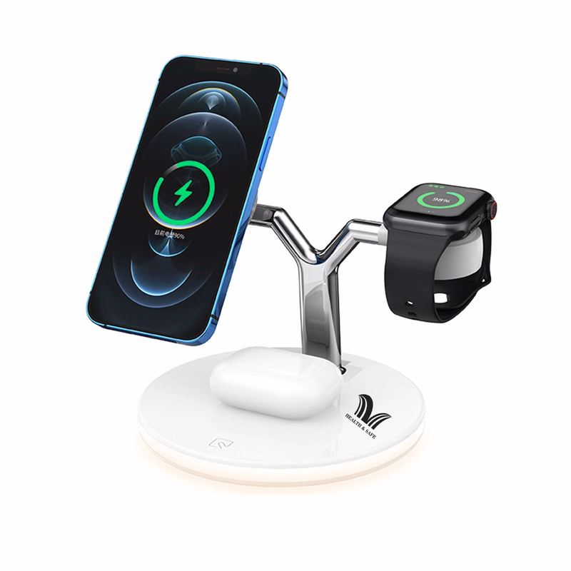 Wireless Charger 3 In 1 Fast Charging Station 15W