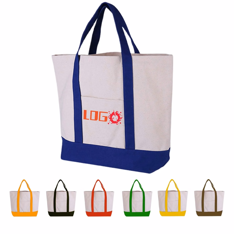 MOQ50 Canvas Grocery Tote Beach Bag