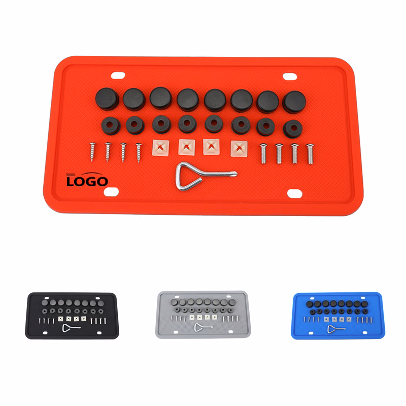 Durable Silicone Car License Plate Frame