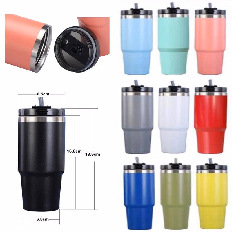 20oz Stainless Steel Straw Cup