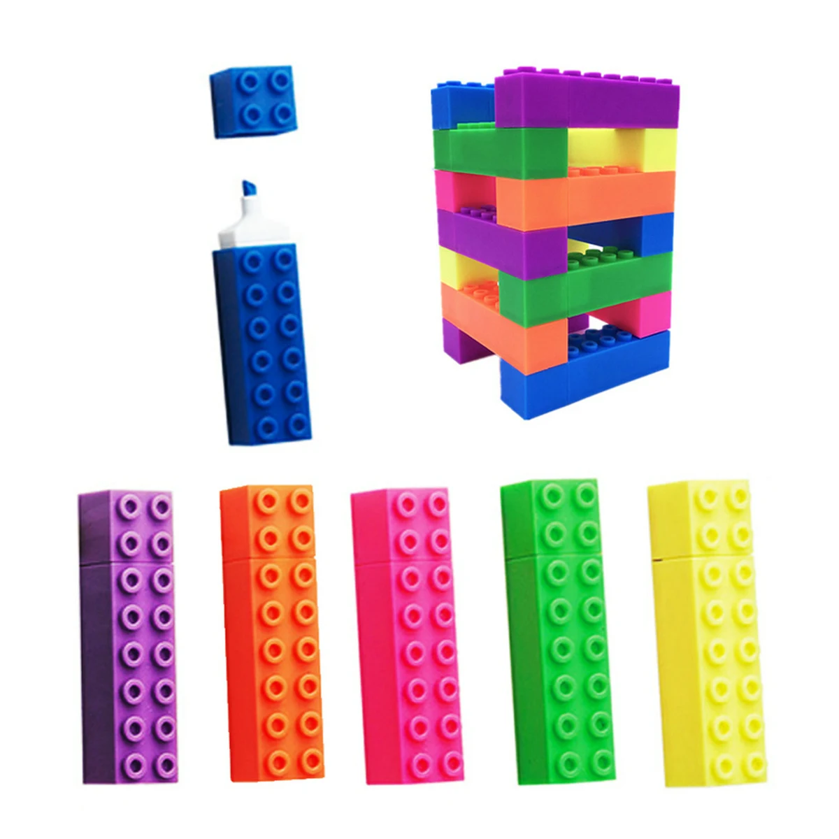 Toy Brick Highlighter Marker Pen 1
