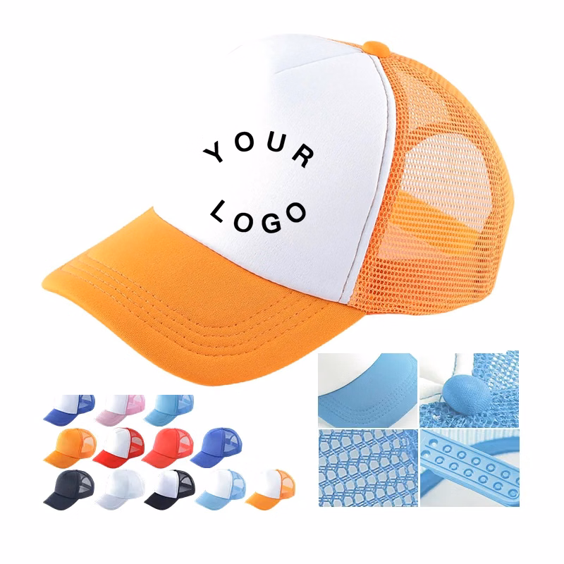 Full-Color Customizable Mesh Trucker Hat