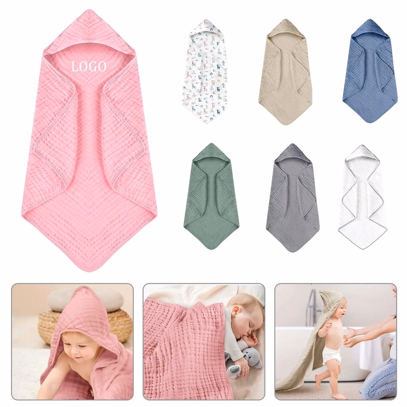 35"L x 35"W Baby Hooded Bath Towel