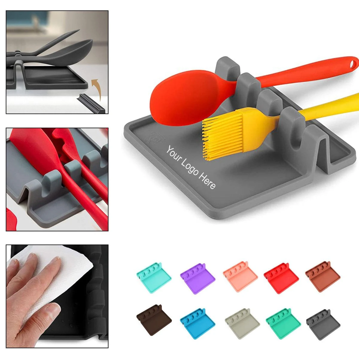 Silicone Utensil Rest 1