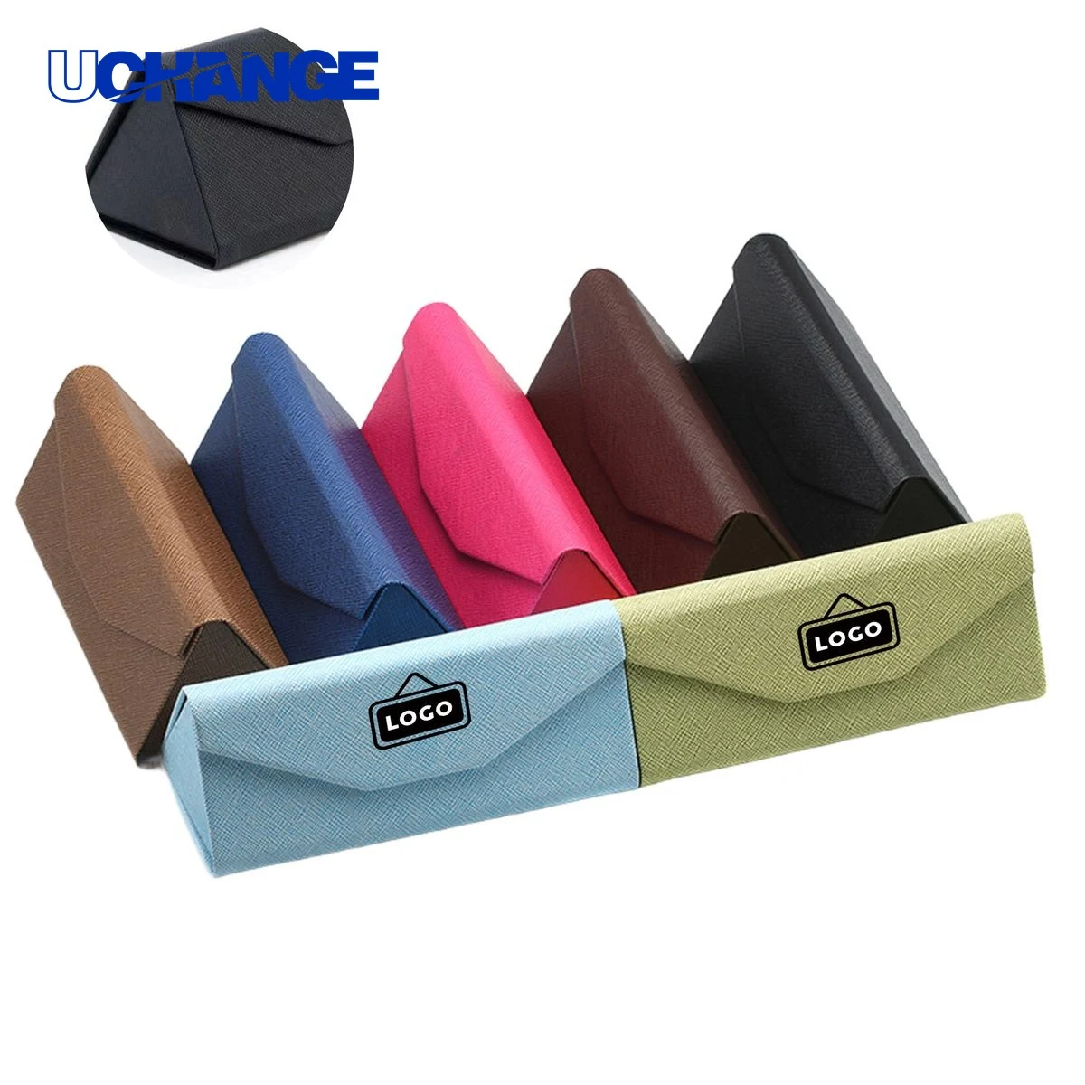 Eyewear Compact Protective PU Leather Sunglasses Case Organizer 1