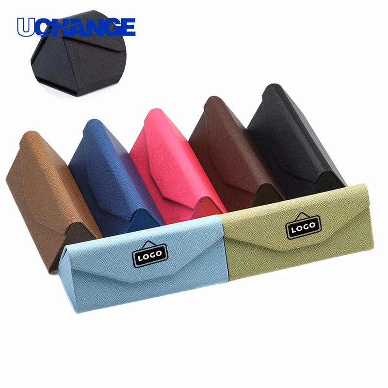 Eyewear Compact Protective PU Leather Sunglasses Case Organizer