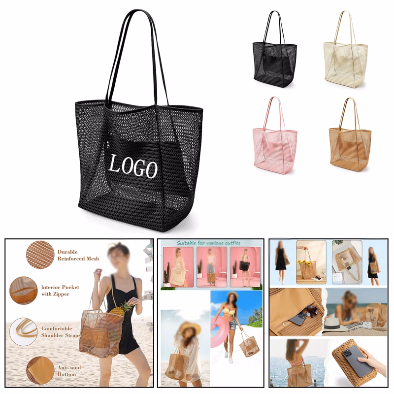 Folding Mesh Beach Bag