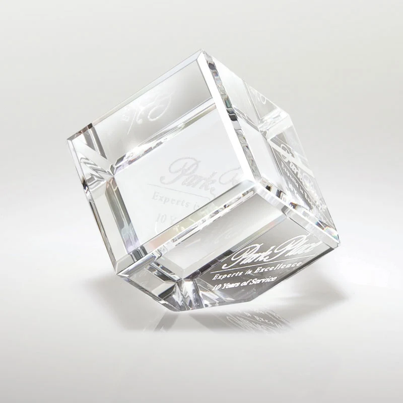 Canto I Small Corner Block, custom award with logo imprint 1