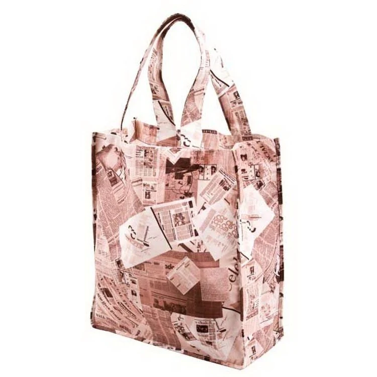 Full Color Recycled PET Tote Bag, custom tote bag with logo imprint 1