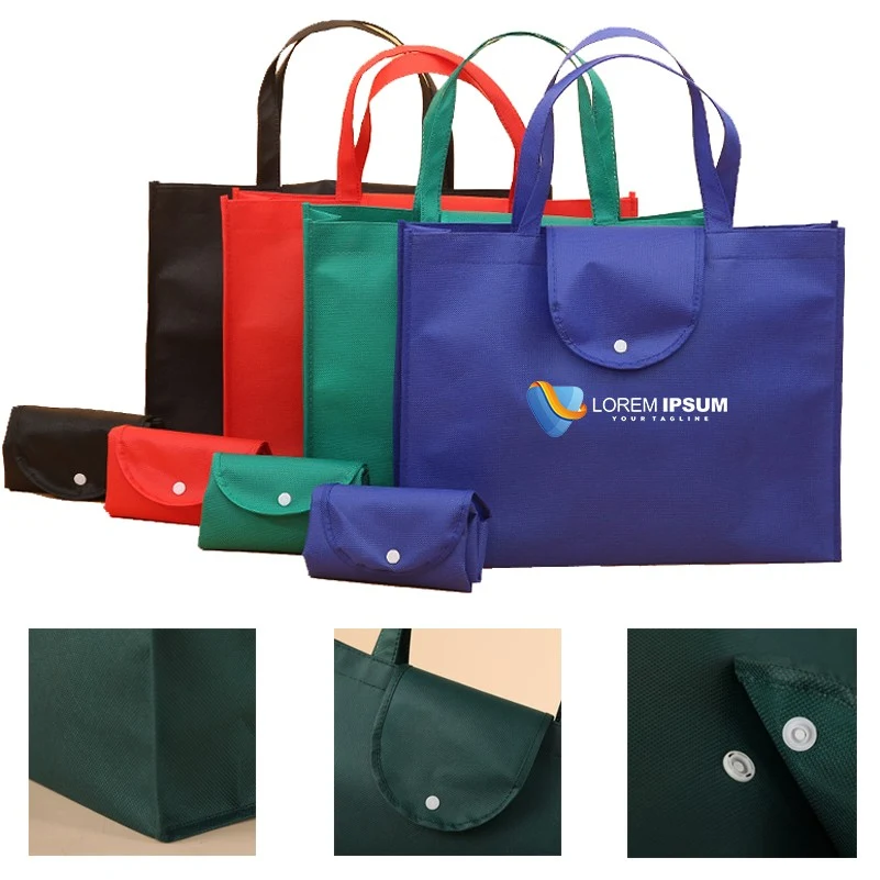 Non -Woven Cloth Button Discount Shopping Bag 1