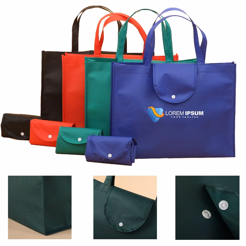 Non -Woven Cloth Button Discount Shopping Bag