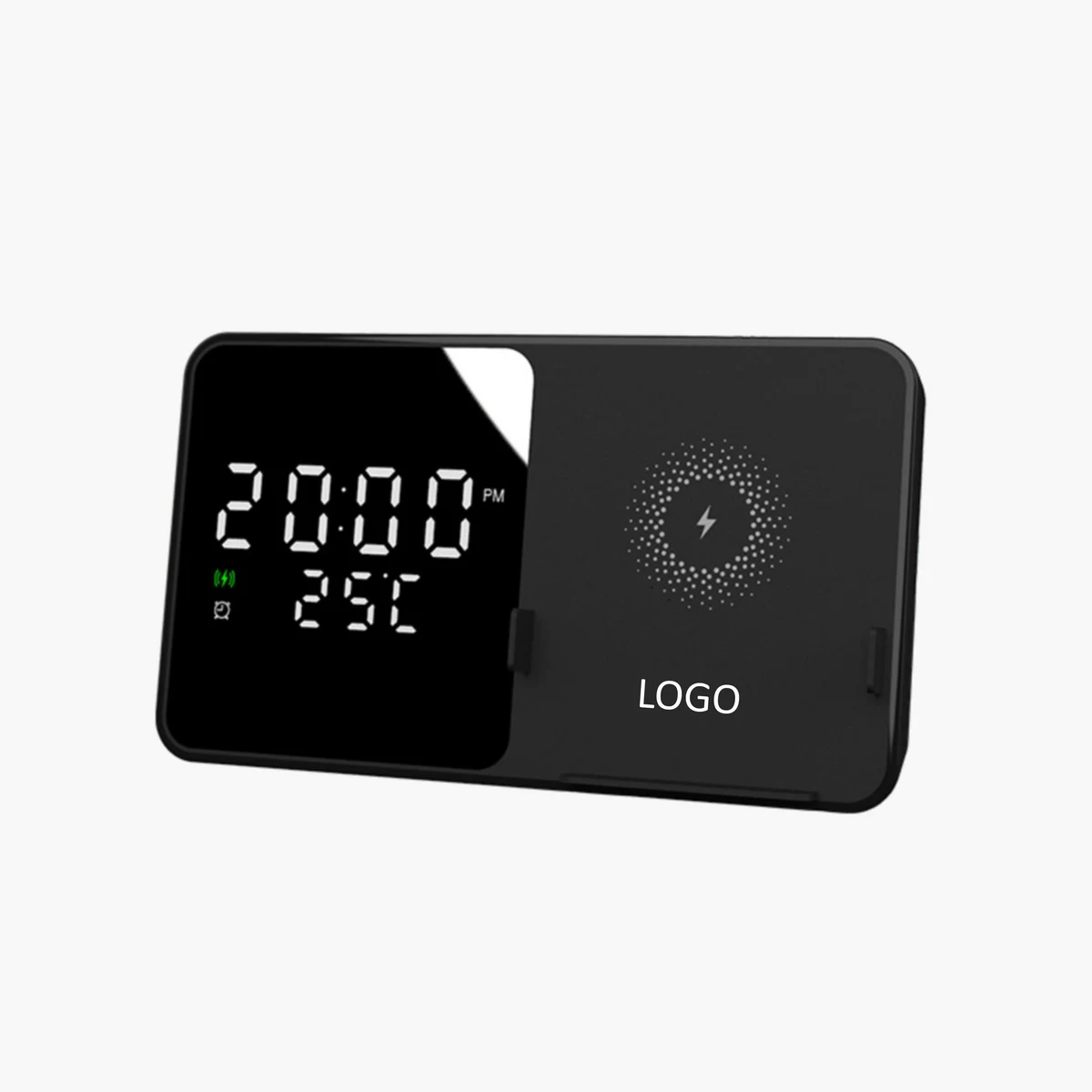 3-in-1 wireless charger with LED digital display clock 1