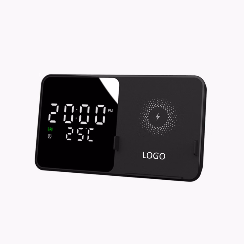 3-in-1 wireless charger with LED digital display clock