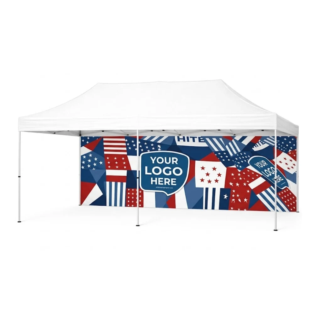 15x7 Tent Back Wall Single Sided Full Color Dye Sub 1