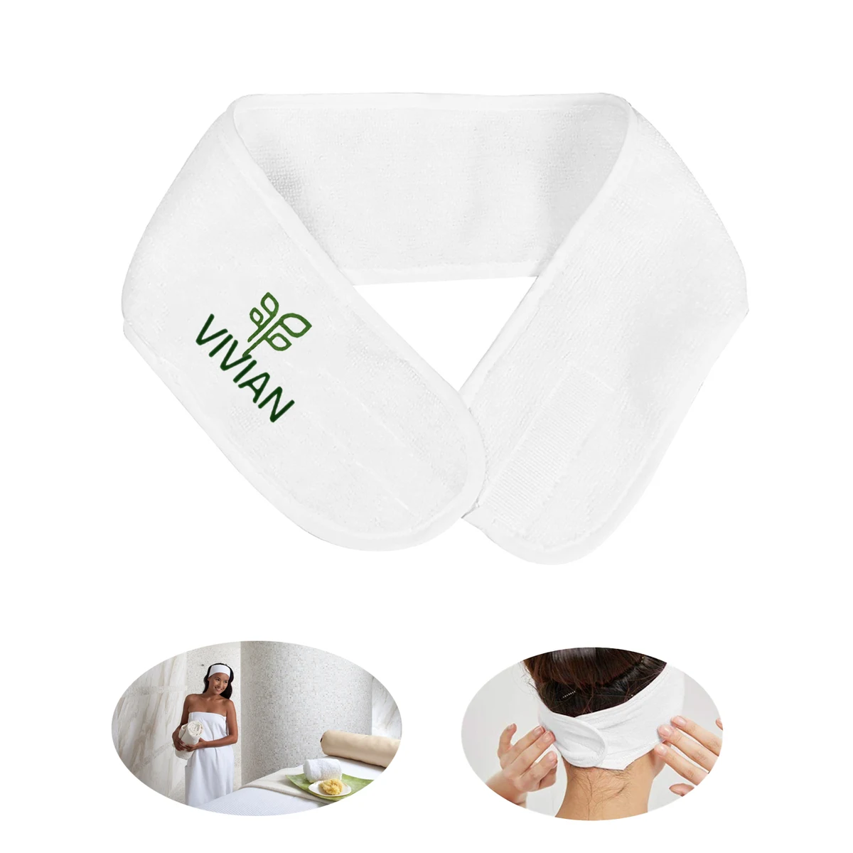 Soft Adjustable Makeup Hair Band W/ Magic Tape 1