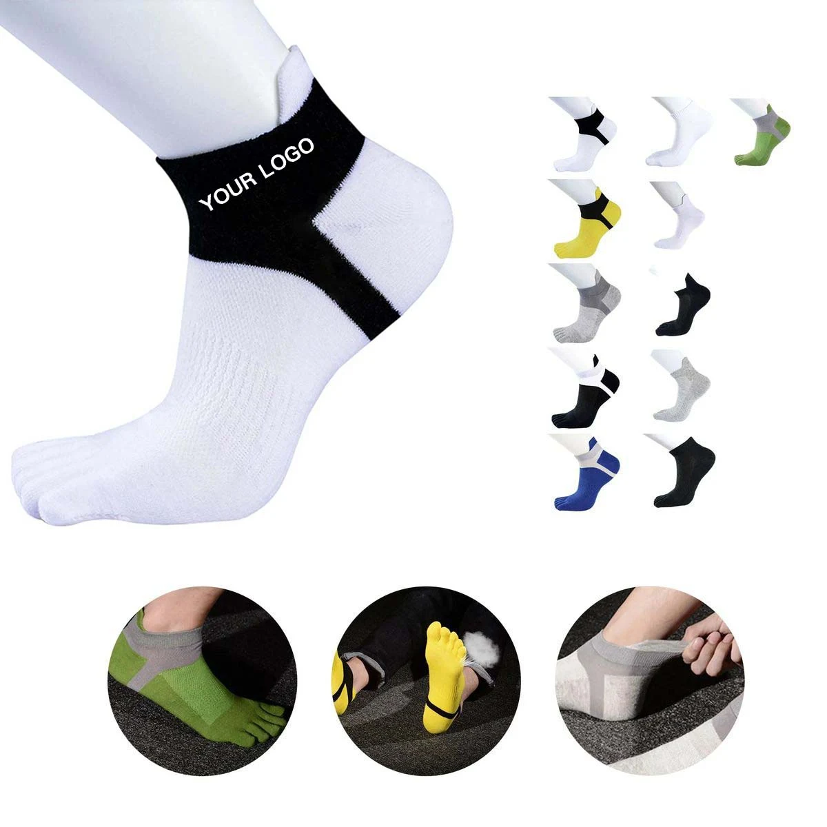 Breathable Cotton Sports Socks with Non Slip Sole 1