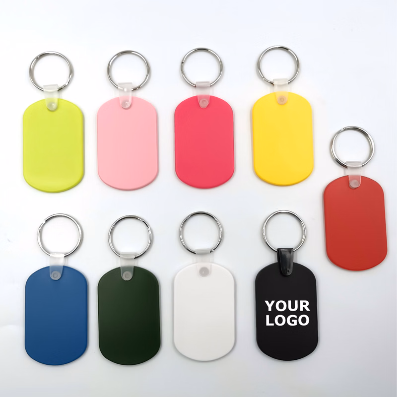 Soft PVC Keychain Key Ring Dog Tag