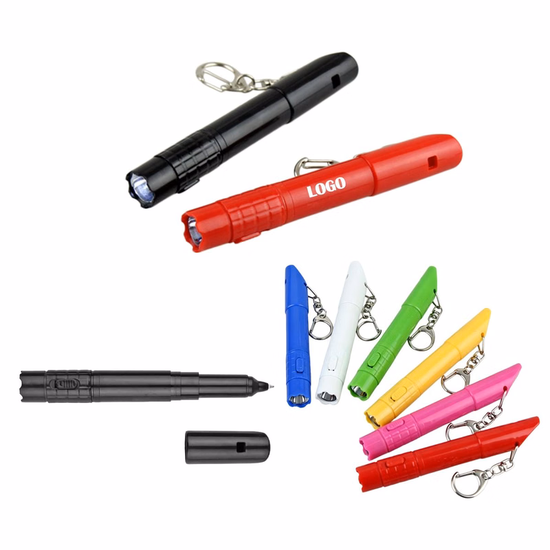 Lightweight Multi Function Whistle Pen Light