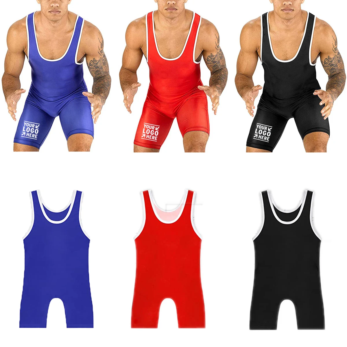 Elite Sports Mens Wrestling Singlet 1