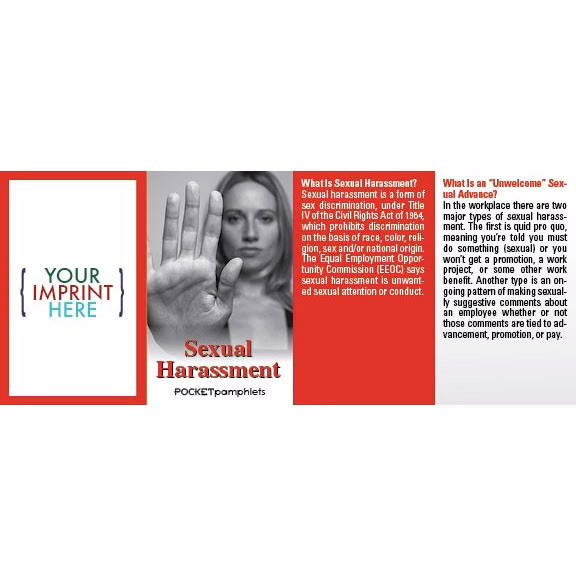 POCKET PAMPHLET - Sexual Harassment Pocket Pamphlet
