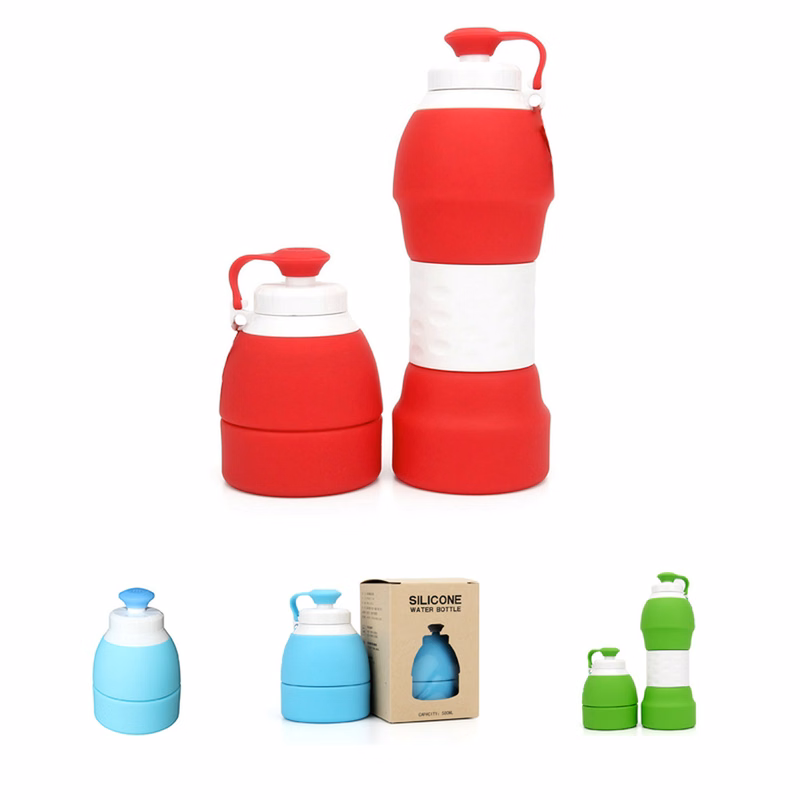 Silicone Collapsible Sport Water Bottle