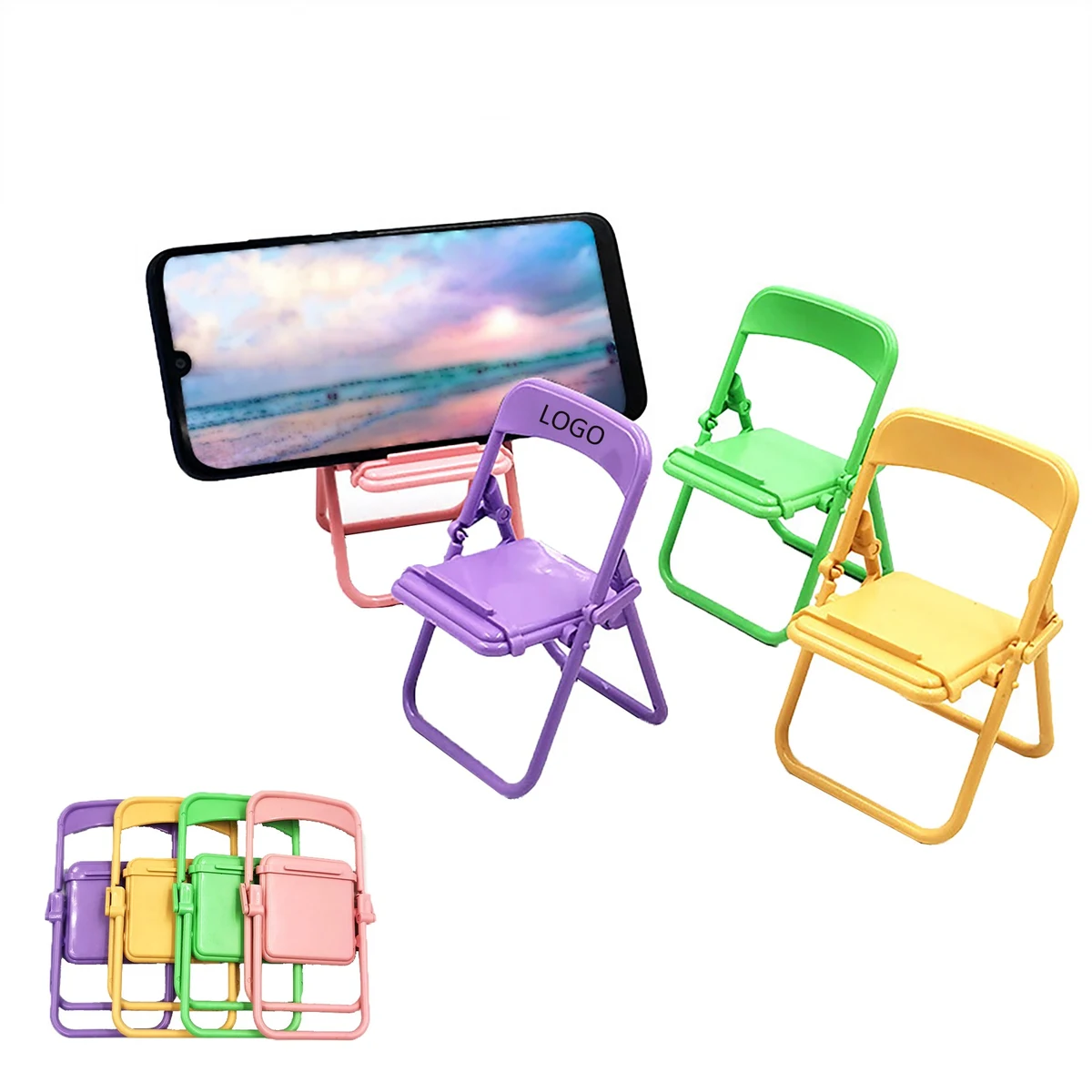 Mini Folding Chair Cell Phone Holder 1