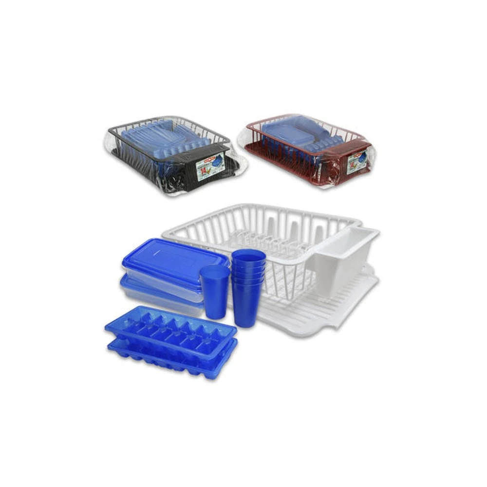 Dish Drying Rack Sets - 14 Pieces Assorted 1