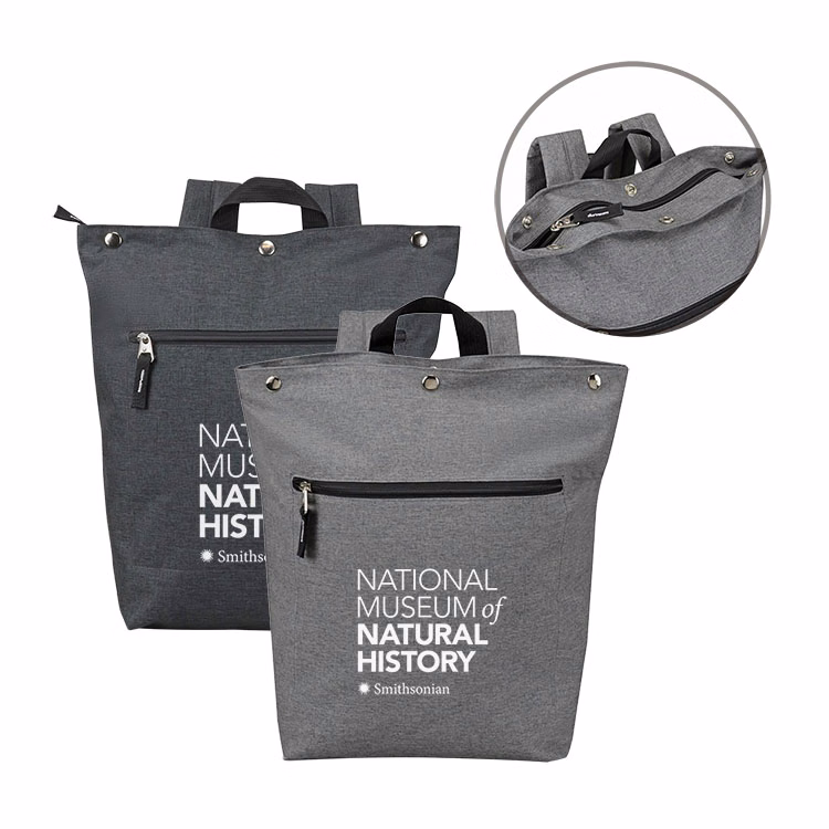 Snap Top Padded Zippered Computer Backpack